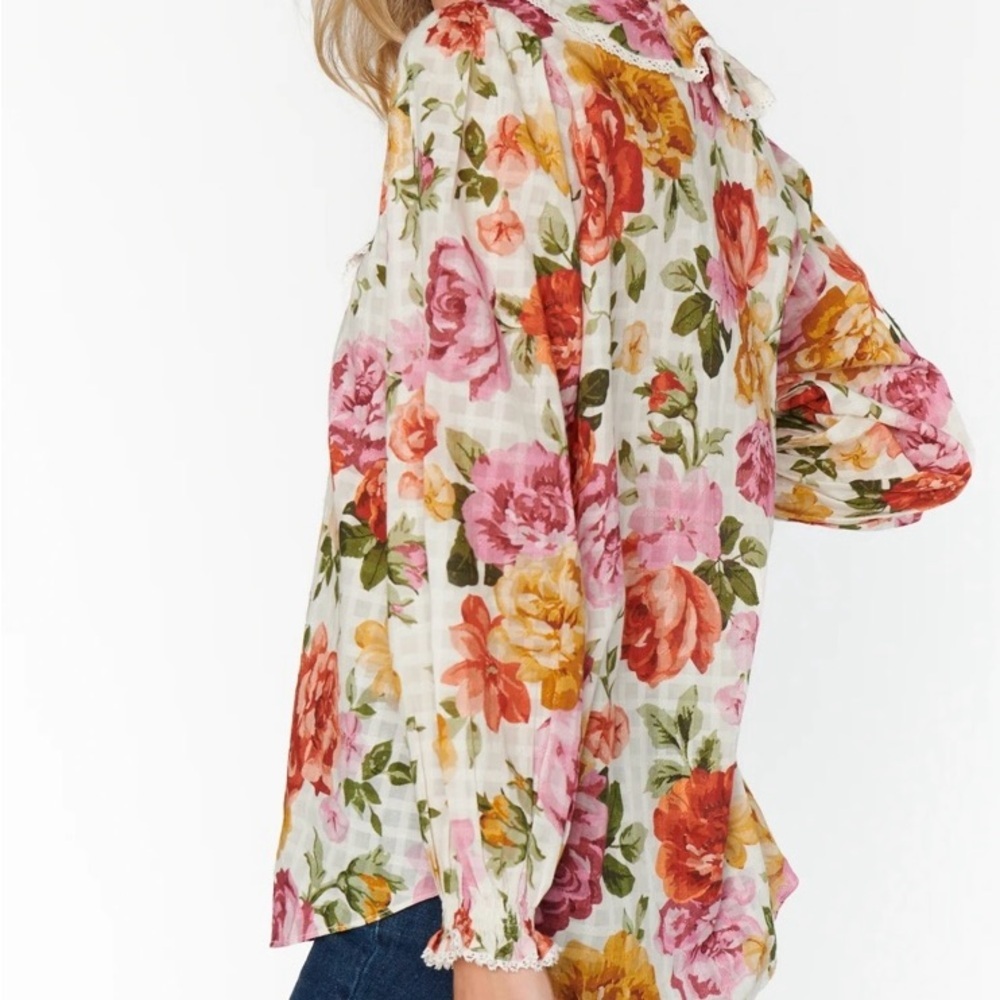 Show Me Your MuMu Fall Multicolor Floral Blouse - Picture 2 of 14